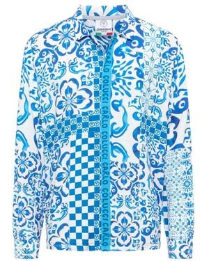 carlo colucci Casual Shirts - Blue