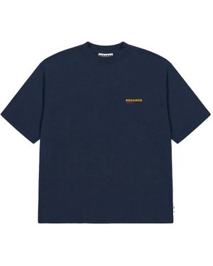 Rigards Tops ,Blauw ,Katoen Tulip Tee