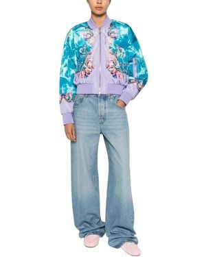 Versace Jeans Couture Bomber Jackets - Blue