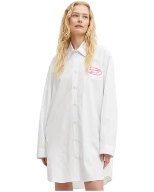 DIESEL Shirt Dresses - Blanco