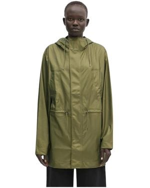 Rains Bold Long Jacket W3 - Groen