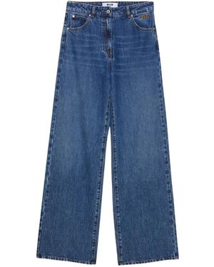 MSGM Relaxte Jeans Met Vijf Zakken - Blauw