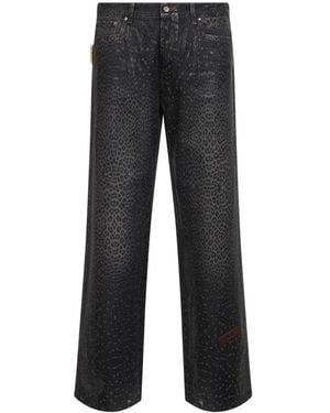 PDF Jeans Mit Leopardenmuster - Grau