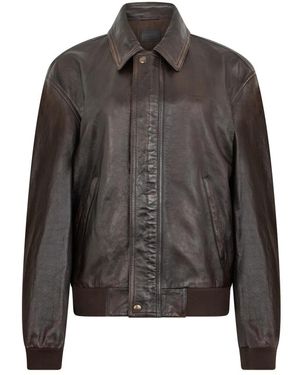 Prada Nappa Leren Bomberjack - Grijs