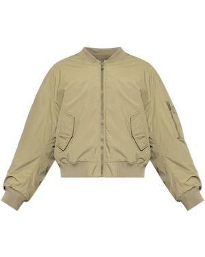 Balmain Patch Pocket Bomber Jacket - Groen