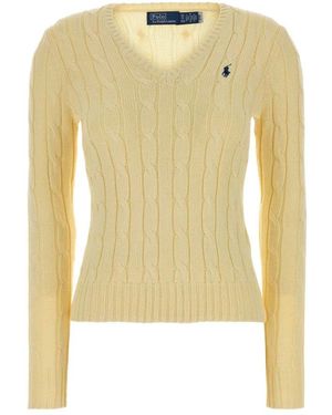 Polo Ralph Lauren V-Neck Knitwear - Yellow