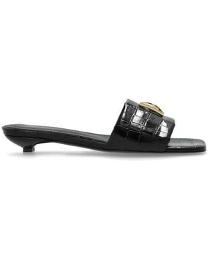 Anine Bing Heeled Mules - Black
