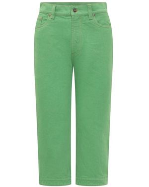 Versace Cropped Jeans - Green