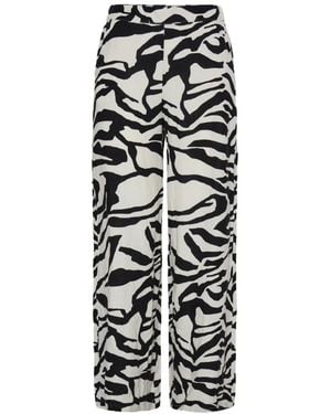Ichi Wide Trousers - Black