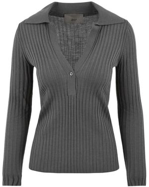 Akep Tops ,Grijs ,Wol Nina Polo