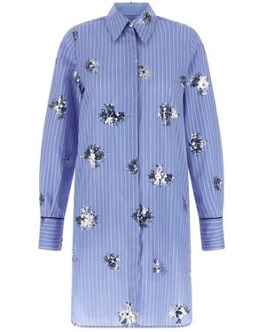 Le twins Shirt Dresses - Bleu