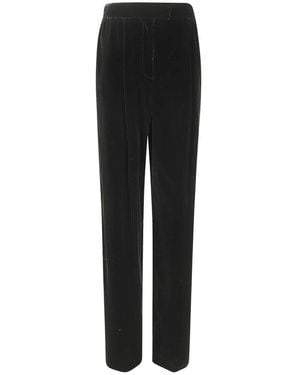 Valentino Garavani Fluwelen Broek - Zwart