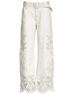 FARM Rio Wide Trousers - White