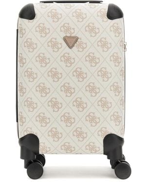 Guess Synthetischer Trolley Mit Blassgoldener Hardware - Natur