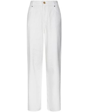 Gaelle Paris Straight Jeans - Blanco