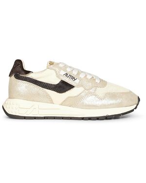 Autry Schoenen ,Katoen Medalist Platform - Wit