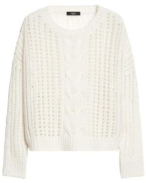 Weekend Round-Neck Knitwear - Bianco