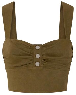 Pinko Sleeveless Tops - Green