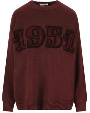 Max Mara Round-Neck Knitwear - Violet