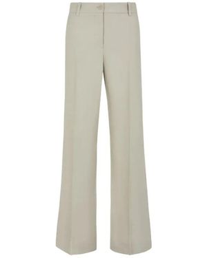 P.A.R.O.S.H. Geplooide Straight-Leg Broek - Grijs