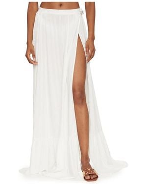 Guess Wikkelrok Maxi - Wit