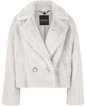Marc Cain Faux Fur & Shearling Jackets - Blanc