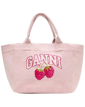 Ganni Tote Bags - Rosa
