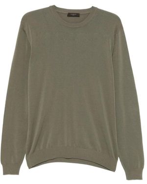 Zanone Trui Met Ronde Hals - Groen