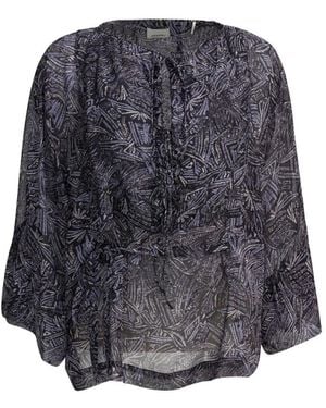 Isabel Marant Geboord Blouse - Grijs