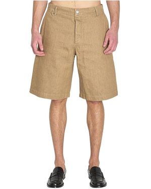 Jacquemus Long Shorts - Naturel