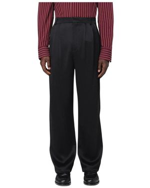 Saint Laurent Straight Pants - Black