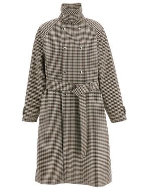 Plan C Double-Breasted Coats - Gris