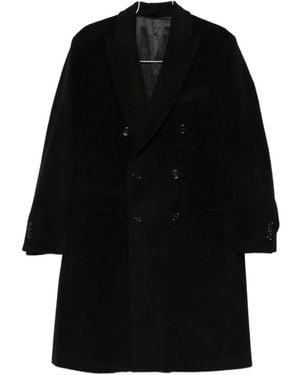 Lardini Double-Breasted Coats - Negro