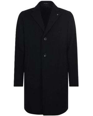 Tagliatore Single-Breasted Coats - Black
