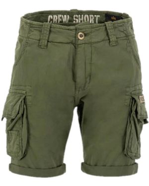 Alpha Industries Casual Shorts - Green