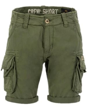 Alpha Industries Casual Shorts - Green