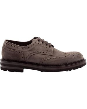 Green George Laced Shoes - Brown