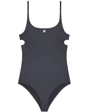 Courreges Cut-Out Badeanzug - Blau