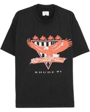 Rhude Stage Racing T-Shirt - Zwart