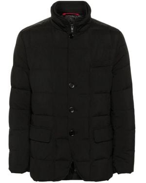 Fay Double Front Winter Jacket - Black