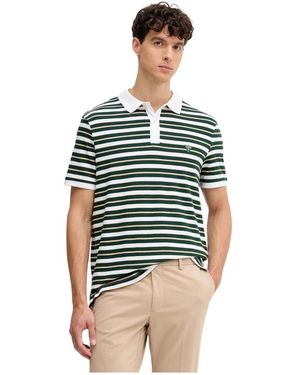 Guess Tops ,Veelkleurig ,Katoen Gestreepte Poloshirt - Groen