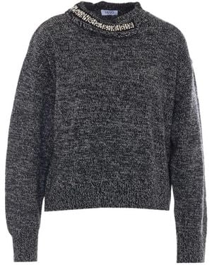 Liu Jo Round-Neck Knitwear - Gris