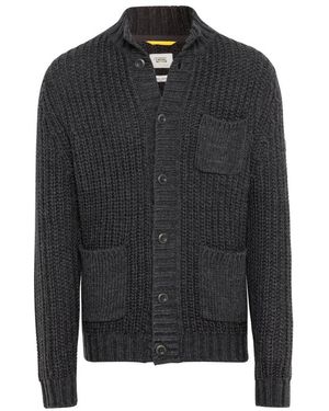 Camel Active Strickjacke Mit Stehkragen - Schwarz