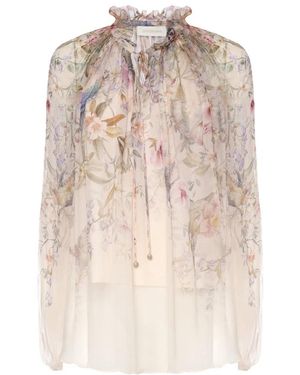 Zimmermann Overhemden ,Polyester Rebellion Billow Blouse - Naturel