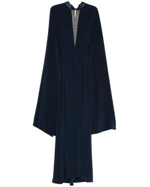 Stephane Rolland V-Hals Maxijurk - Blauw