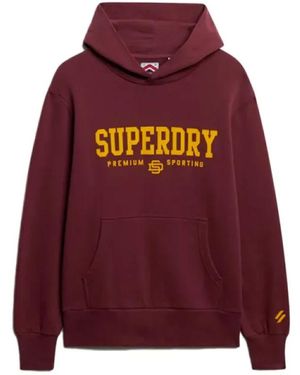 Superdry Hoodies - Rojo