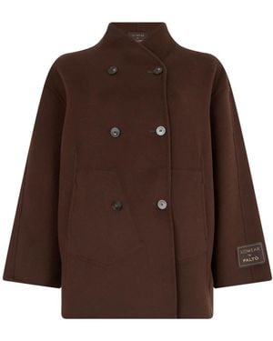 Slowear Dubbele Rij Wol Jas - Bruin