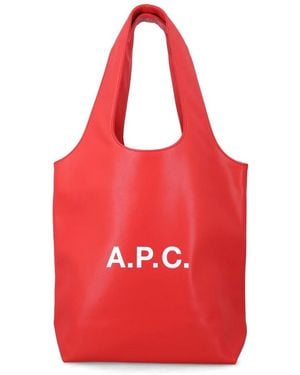 A.P.C. Tote Bags - Red