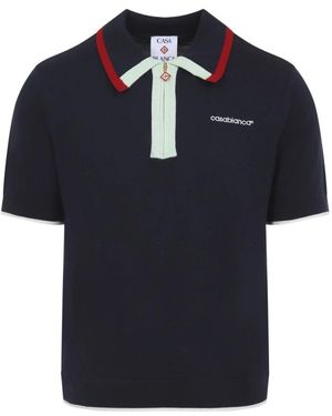 CASABLANCA Polo Shirts - Blue