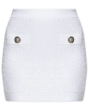 Balmain Short Skirts - Blanco